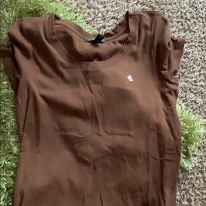 Brown T-shirt top by Ralph Lauren